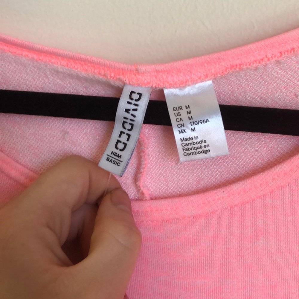 Hot Pink H&M Long Sleeved High Low Shirt! - Picture 3 of 6